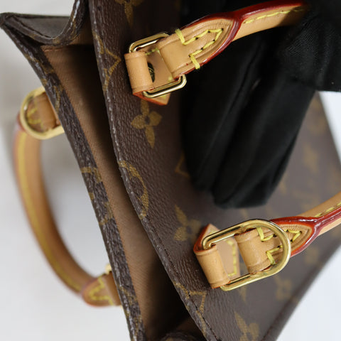 Pre-Owned #72802 Louis Vuitton Monogram Petit Sac Plat Hand shoulder crossbody bag M69442