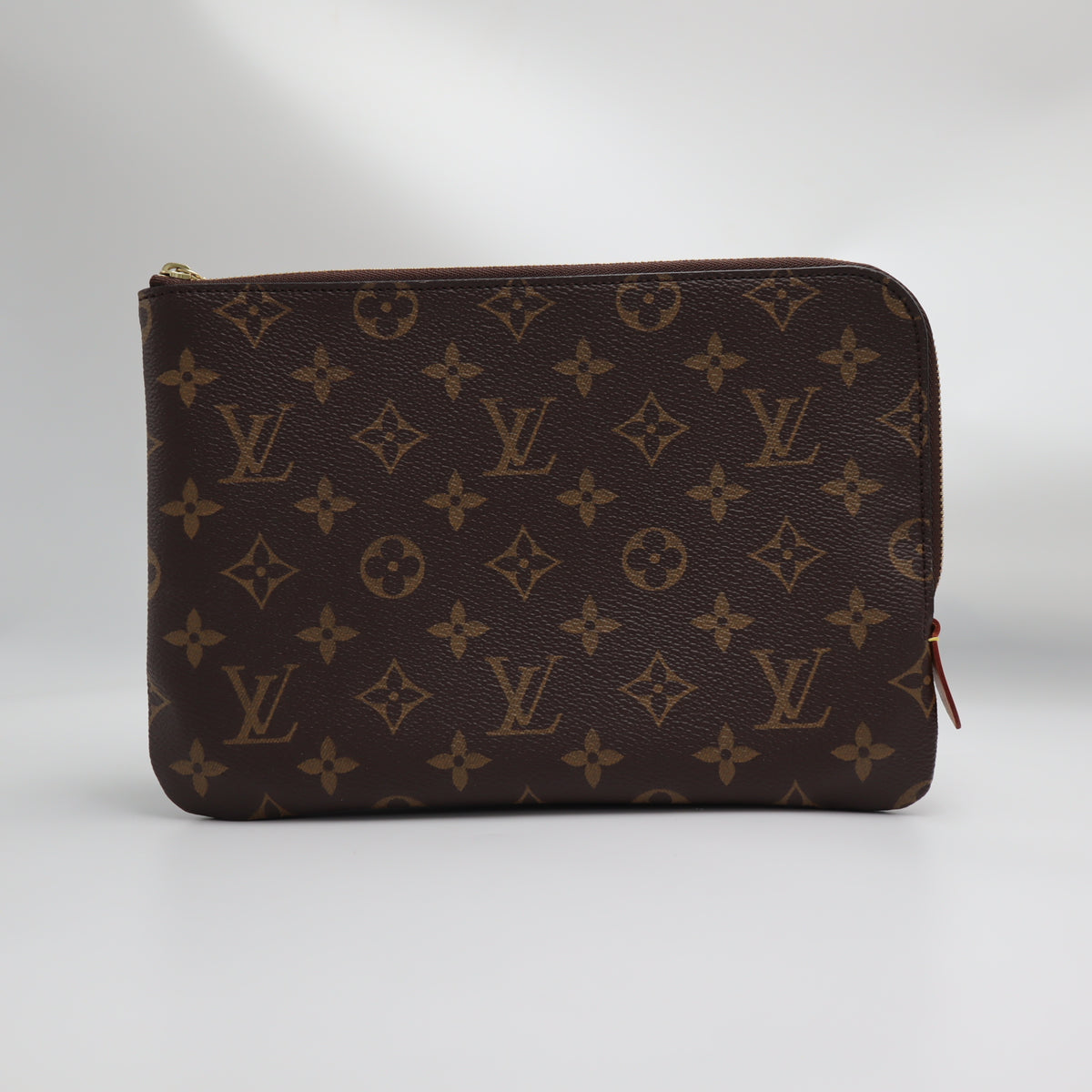 Pre-Owned #71148 Louis Vuitton Monogram Etuy Voyage PM Fuchsia Clutch Bag M44148