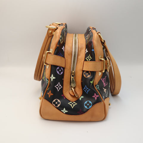 Pre-Owned #1807 Louis Vuitton Monogram Multi Color Claudia Hand Bag M40194