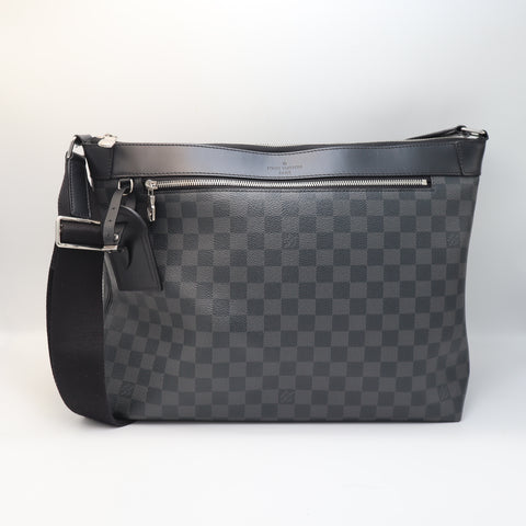 Pre-Owned #1816 Louis Vuitton Damier Graphite Mick MM NM Crossbody Bag N40004