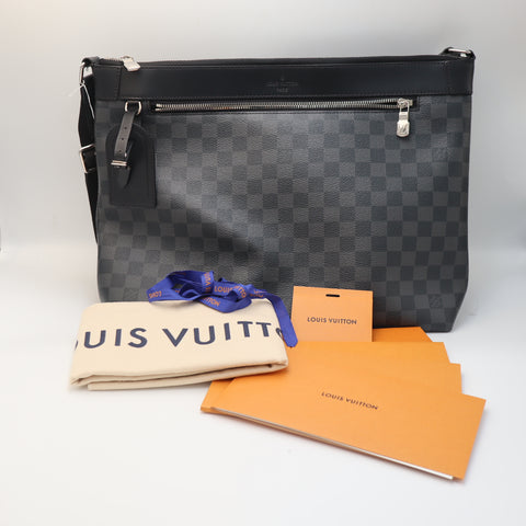 Pre-Owned #1816 Louis Vuitton Damier Graphite Mick MM NM Crossbody Bag N40004