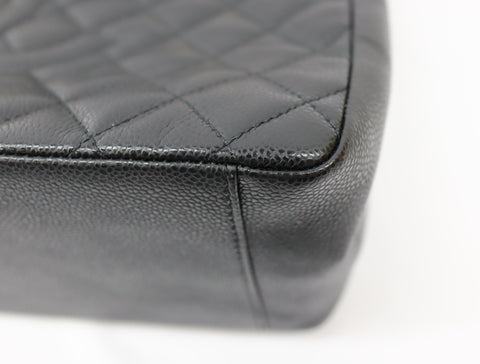 Pre-Owned #580501 CHANEL Matelasse GST Chain Tote Bag Caviar Skin Gold A50995