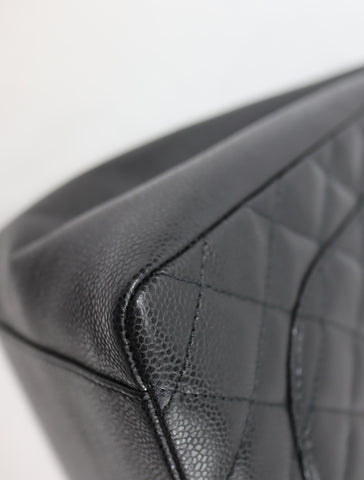 Pre-Owned #580501 CHANEL Matelasse GST Chain Tote Bag Caviar Skin Gold A50995