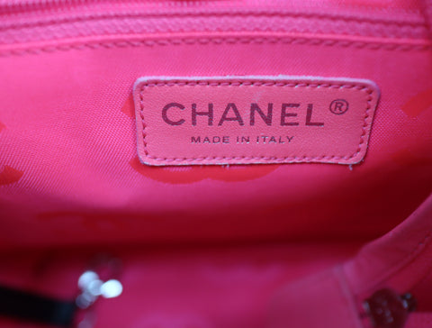 Pre-Owned #577989 CHANEL Cambon line Medium Tote Bag A25167 Lamb skin Black