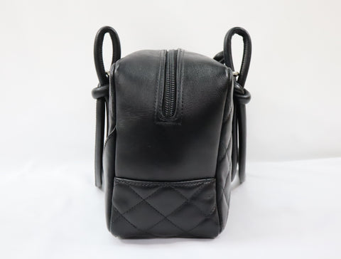 Pre-Owned #81351 CHANEL Cambon Line Bowling Shoulder Bag Lamb skin A25171