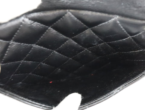 Pre-Owned #81351 CHANEL Cambon Line Bowling Shoulder Bag Lamb skin A25171