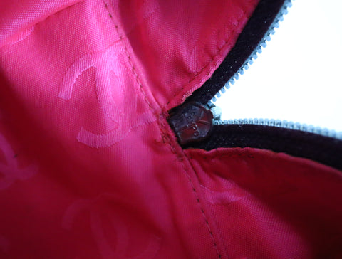 Pre-Owned #81351 CHANEL Cambon Line Bowling Shoulder Bag Lamb skin A25171