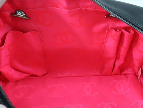 Pre-Owned #81351 CHANEL Cambon Line Bowling Shoulder Bag Lamb skin A25171