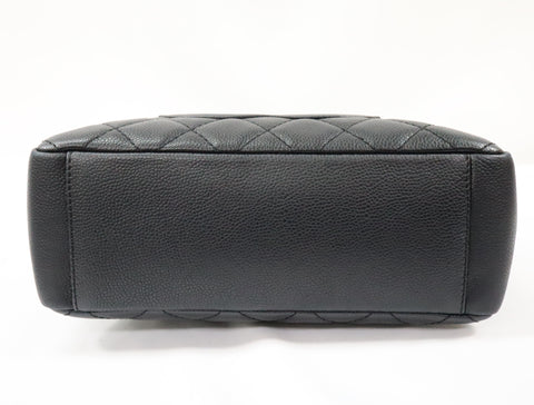 Pre-Owned #75432 CHANEL Matelasse GST Chain Tote Bag Caviar Skin Silver A50995