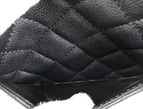 Pre-Owned #75432 CHANEL Matelasse GST Chain Tote Bag Caviar Skin Silver A50995