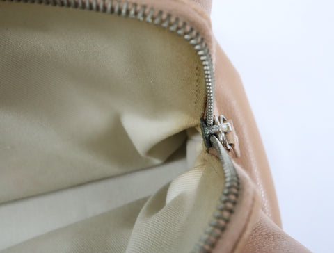 Pre-Owned #13074 CHANEL Matelasse Chain shoulder Tote Bag A67294 Beige Caviar Skin