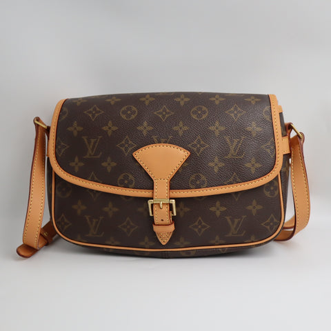 Pre-Owned #BP72102 Louis Vuitton Monogram Sologne Crossbody Bag Brown M42250