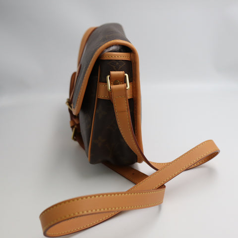 Pre-Owned #BP72102 Louis Vuitton Monogram Sologne Crossbody Bag Brown M42250