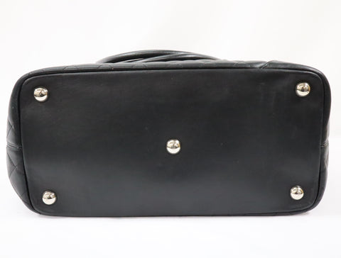 Pre-Owned #21900 CHANEL Cambon Line GM Tote Bag A25169 lambskin 