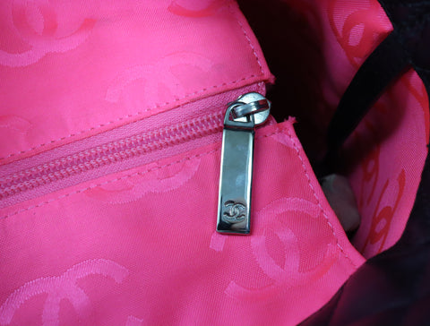 Pre-Owned #21900 CHANEL Cambon Line GM Tote Bag A25169 lambskin 