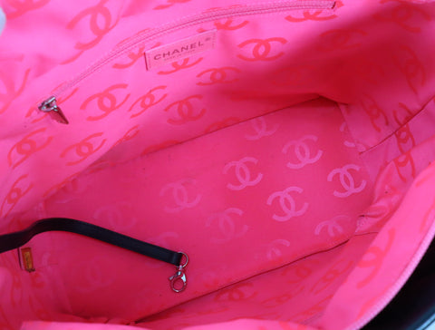 Pre-Owned #21900 CHANEL Cambon Line GM Tote Bag A25169 lambskin 