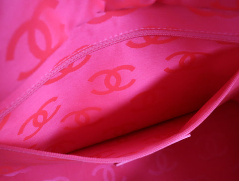 Pre-Owned #21900 CHANEL Cambon Line GM Tote Bag A25169 lambskin 