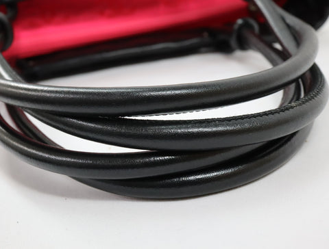 Pre-Owned #43708 CHANEL Cambon Line Large Tote shoulder Bag Lambskin leather Black×Pink