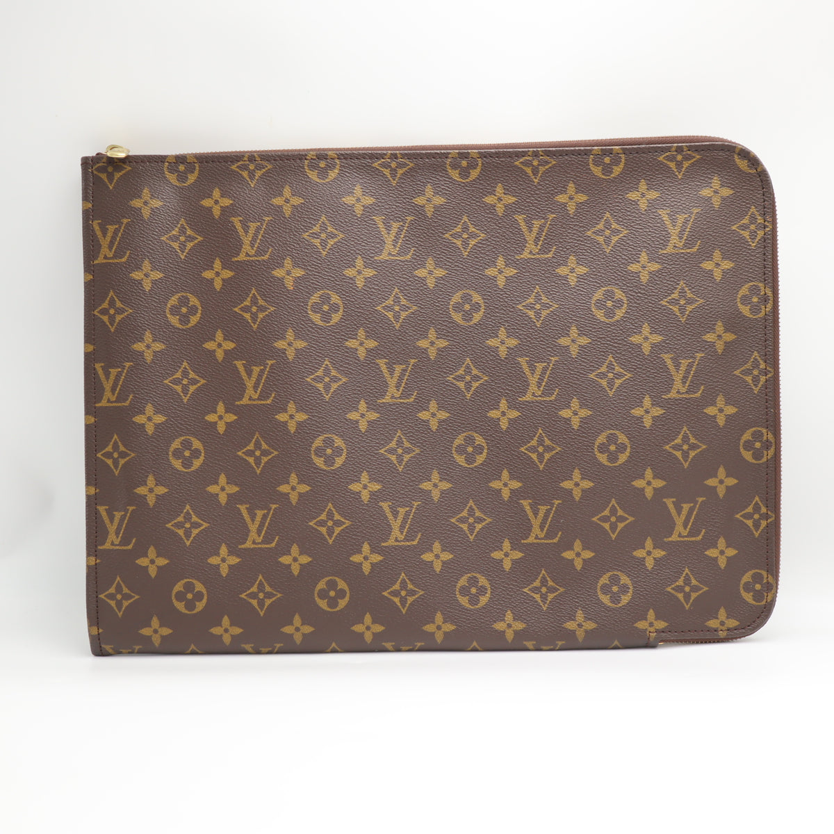 Pre-Owned #71128 Louis Vuitton Monogram Posh Documents Clutch Bag M53456