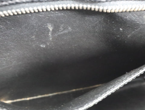 Pre-Owned #31989 CHANEL Matelasse Reprint Tote Bag Caviar Skin Black Silver