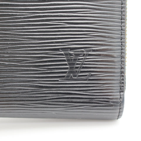 Pre-owned #71210  LouisVuitton Epi zippy wallet  black Final sale