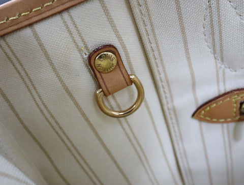 Pre-Owned #Bp378-10 Louis Vuitton Damier Azur Neverfull PM Tote Bag N41362