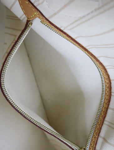 Pre-Owned #Bp378-10 Louis Vuitton Damier Azur Neverfull PM Tote Bag N41362