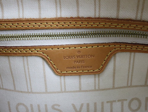 Pre-Owned #Bp378-10 Louis Vuitton Damier Azur Neverfull PM Tote Bag N41362