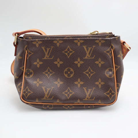 Pre-Owned #71203 Louis Vuitton Monogram iva Cite PM  Crossbody Shoulder Bag Brown M51165