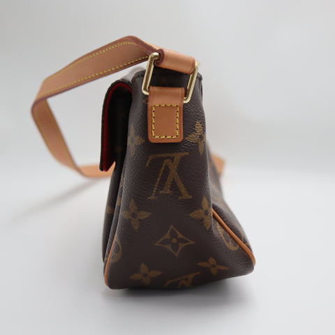 Pre-Owned #71203 Louis Vuitton Monogram iva Cite PM  Crossbody Shoulder Bag Brown M51165