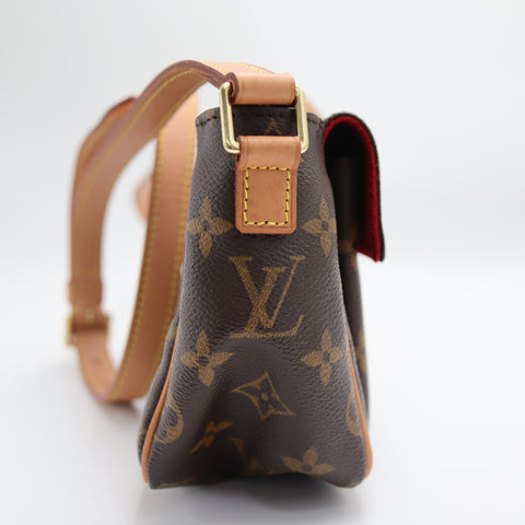 Pre-Owned #71203 Louis Vuitton Monogram iva Cite PM  Crossbody Shoulder Bag Brown M51165