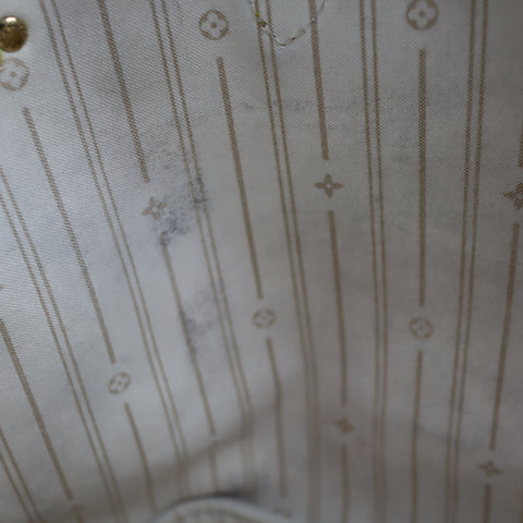 Pre-Owned #BP R05205 Louis Vuitton Damier Azur Neverfull MM Tote Bag N51107