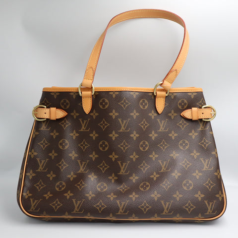 Pre-Owned #BP7228 Louis Vuitton Monogram Batignolles Horizontal Tote Bag M51154