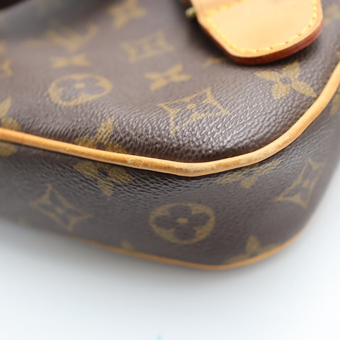 Pre-Owned #71215 Louis Vuitton Monogram Pochette Gange Waist Shoulder Crossbody Bag Brown M51870