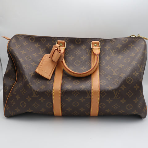 Pre-Owned #29554 Louis Vuitton Monogram Keepall 45 Travel Bag Boston Bag M41428