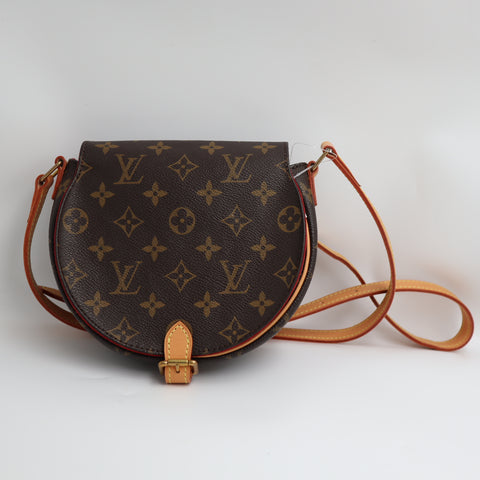 Pre-Owned #BPR052210 Louis Vuitton Monogram Tambourine Crossbody Bag M51179