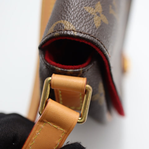 Pre-Owned #BPR052210 Louis Vuitton Monogram Tambourine Crossbody Bag M51179