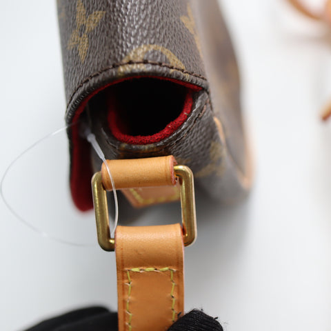 Pre-Owned #BPR052210 Louis Vuitton Monogram Tambourine Crossbody Bag M51179