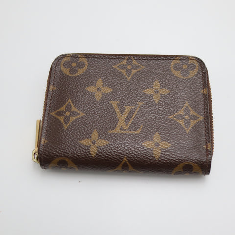 Pre-Owned #71198 And ##71154 Louis Vuitton Monogram Zippy Coin Purse Wallet and crossbody bag  Bundle SET