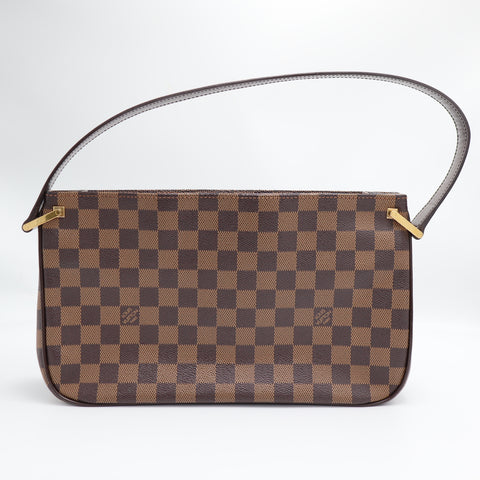 Pre-Owned #71184 Louis Vuitton Damier Aubagne Shoulder Bag Brown N51129