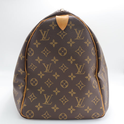 Pre-Owned #1921 Louis Vuitton Monogram Keepall 45 Travel Bag Brown M41428