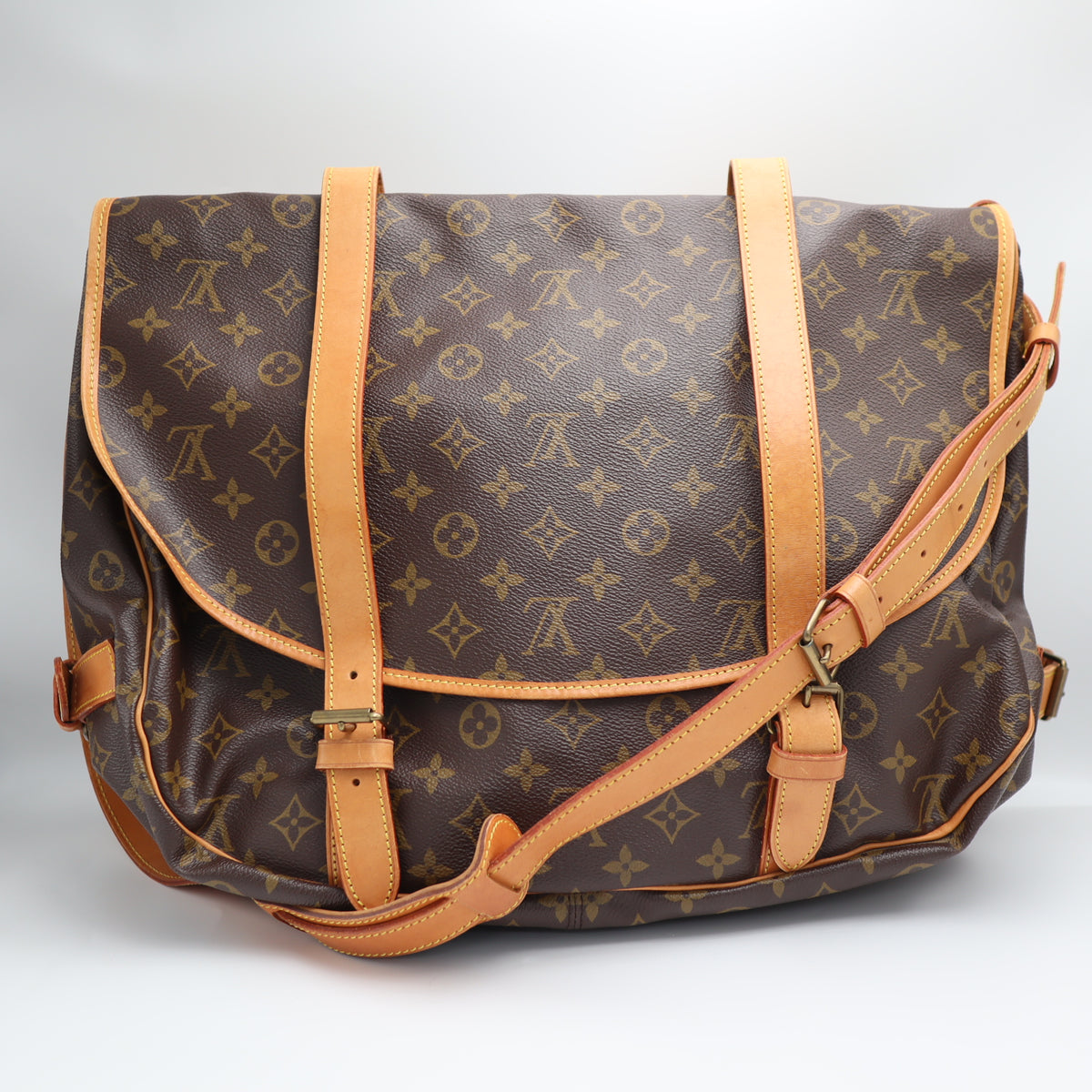 Pre-Owned #71190 Louis Vuitton Monogram Saumur 43 Cross body Shoulder Bag M42252