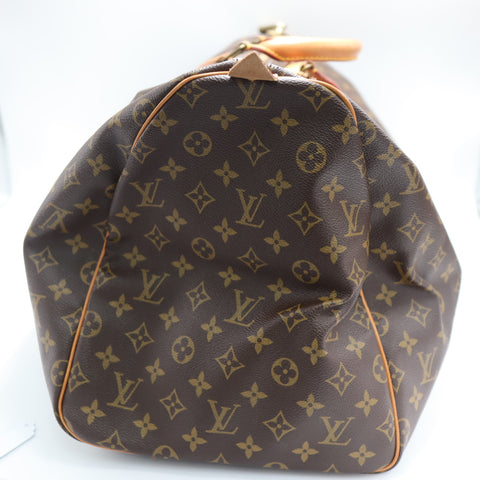 Pre-Owned #34411 Louis Vuitton Monogram Keepall 55 Travel Bag Brown M41424