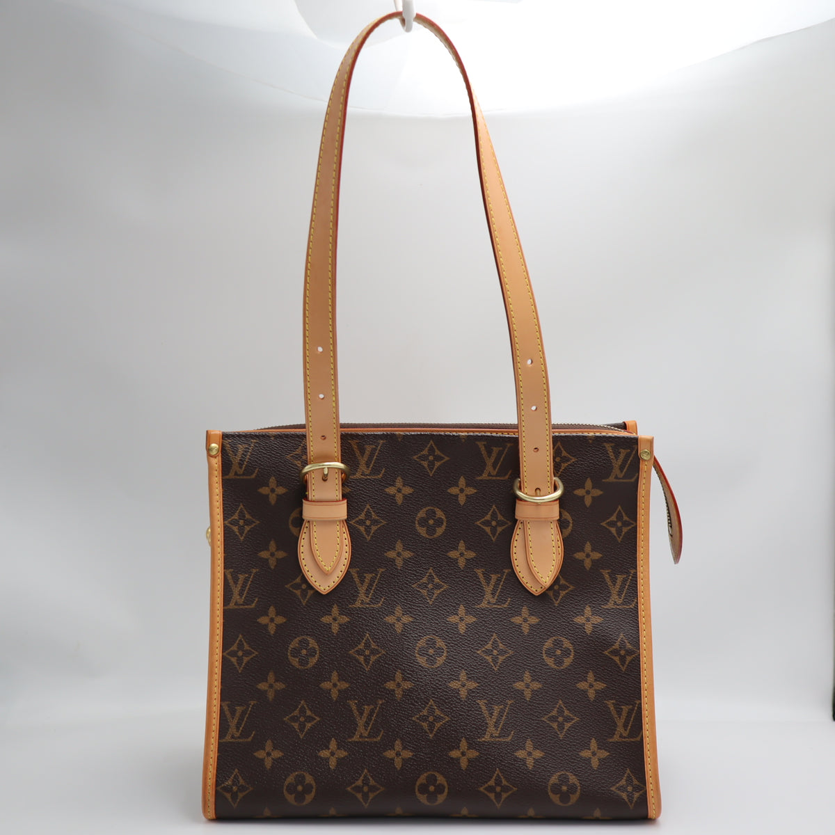 Pre-Owned #71246 Louis Vuitton Monogram  Popincourt Haut Totebag Brown M40007