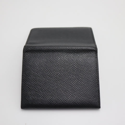 Pre-Owned #71248 Louis Vuitton Taiga Anvelop Cult De Vuitto Card Case Ardoise Leather M30922