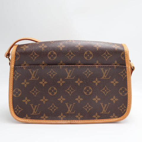 Pre-Owned #71251 Louis Vuitton Monogram Sologne Crossbody Bag Brown M42250