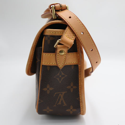 Pre-Owned #71251 Louis Vuitton Monogram Sologne Crossbody Bag Brown M42250