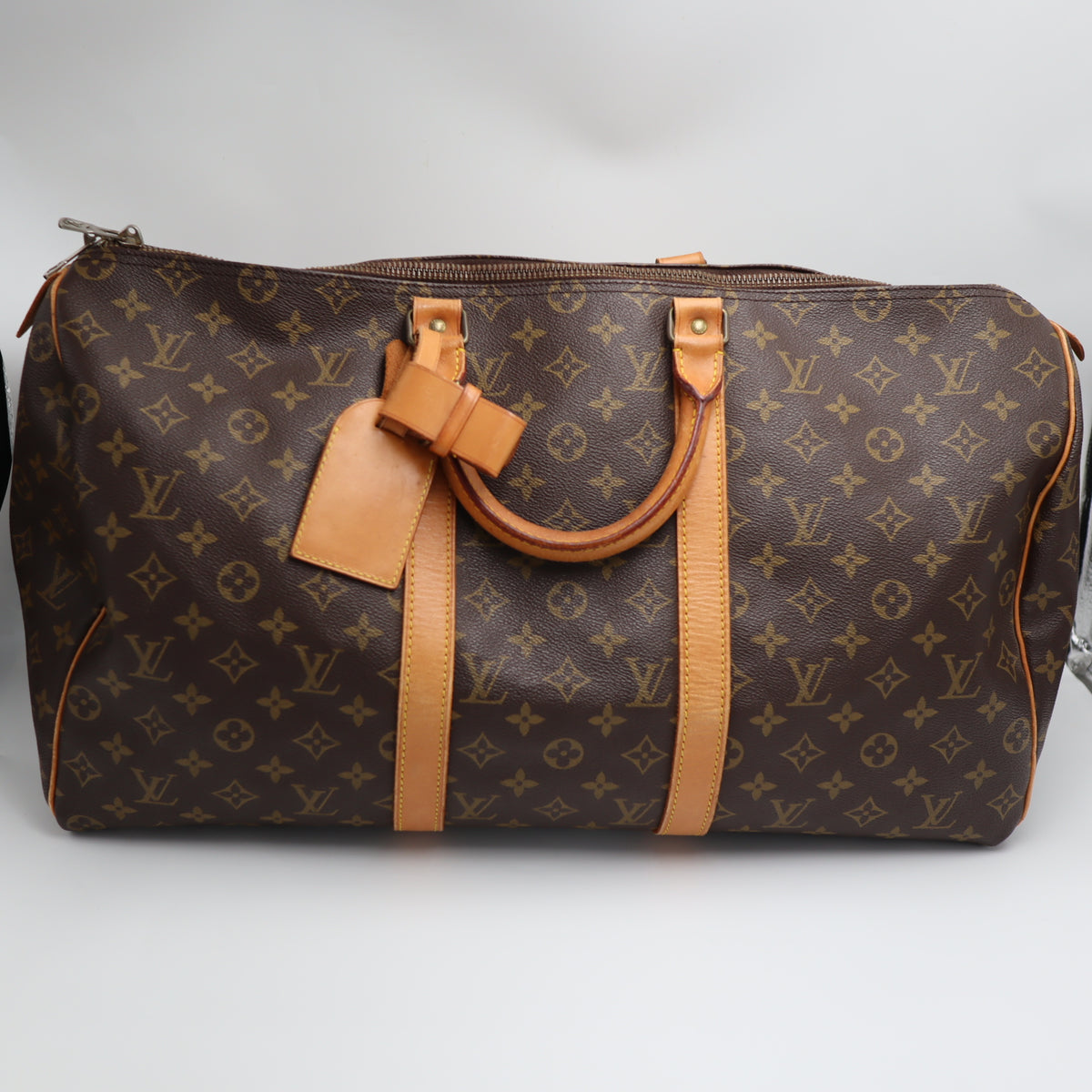 Pre-Owned #1935 Louis Vuitton Monogram Keepall 50 Travel Bag Brown M41416