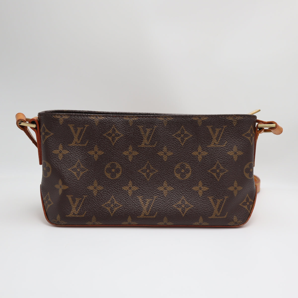 Pre-Owned #71289 Louis Vuitton Monogram Trotteur Crossbody Shoulder Bag Brown M51240