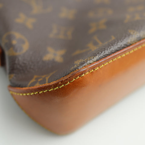 Pre-Owned #71289 Louis Vuitton Monogram Trotteur Crossbody Shoulder Bag Brown M51240